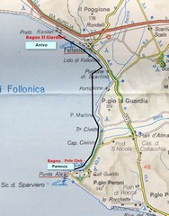 La cartina del percorso